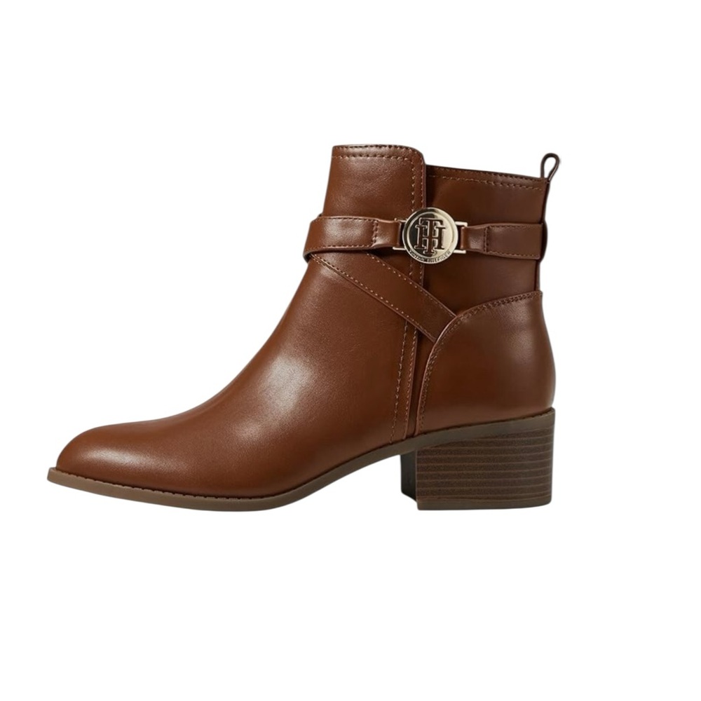 New Tommy Hilfiger Women's Diyana Tan‎ Ankle Booties Classic Fall Winter